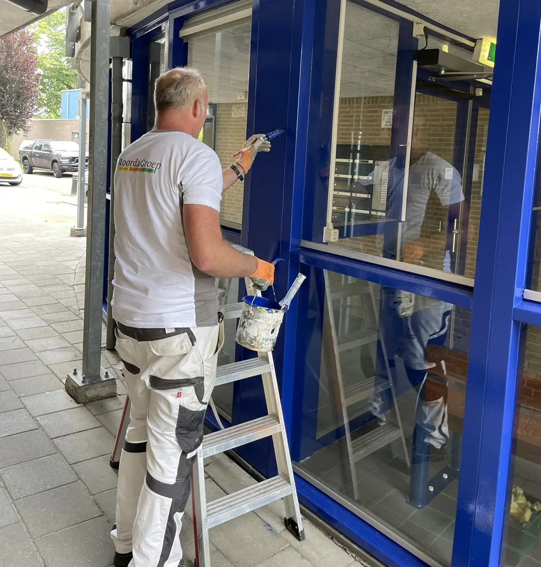 schilder aan het werk